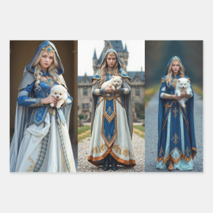 Wrapping paper France meets Asia & Butterflies 