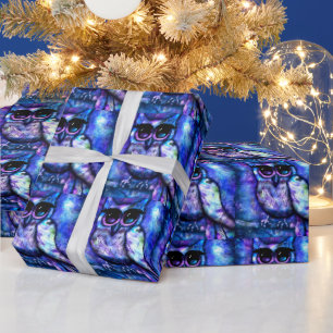 Wrapping Paper Gift Wrap - Whimsical Abstract Owl