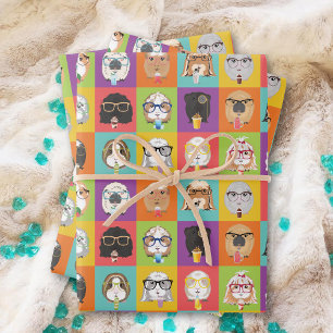 Wrapping Paper Happy Guinea Pigs