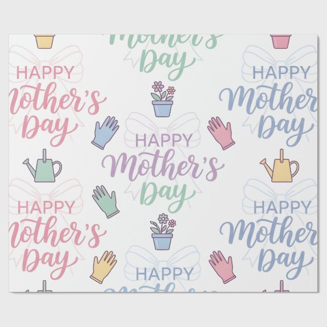 Wrapping Paper-Happy Mother’s Day Wrapping Paper (Flat)