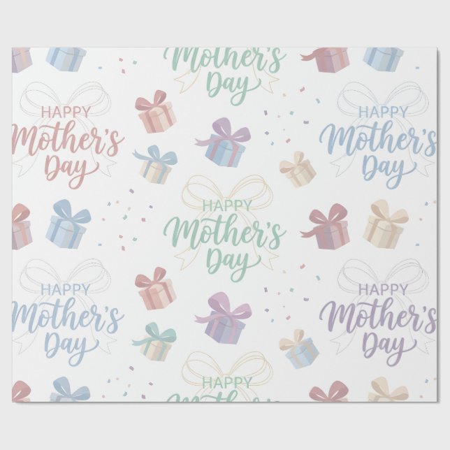 Wrapping Paper-Happy Mother’s Day Wrapping Paper (Flat)