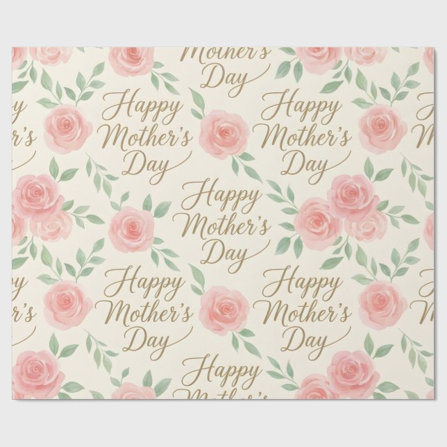 Wrapping Paper-Happy Mother’s Day Wrapping Paper (Flat)