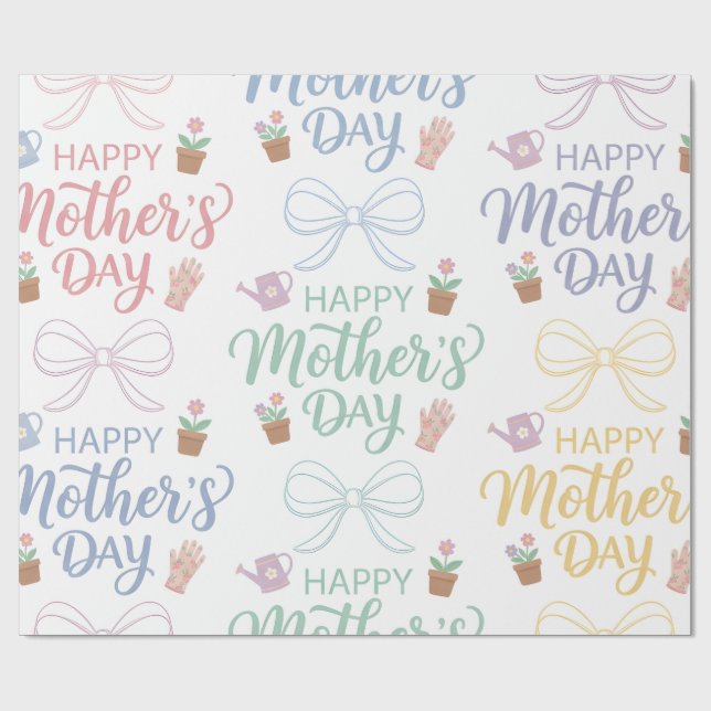 Wrapping Paper-Happy Mother’s Day Wrapping Paper (Flat)