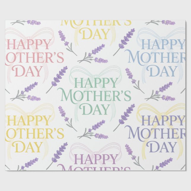 Wrapping Paper-Happy Mother’s Day Wrapping Paper (Flat)
