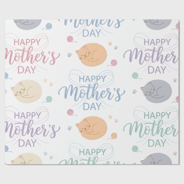 Wrapping Paper-Happy Mother’s Day Wrapping Paper (Flat)