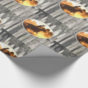 Wrapping paper Horses