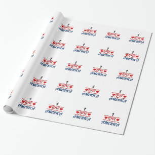 Wrapping Paper - I Love America