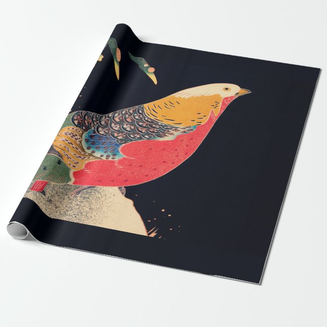 WRAPPING PAPER : ITŌ JAKUCHŪ : WOODBLOCK (Unrolled)