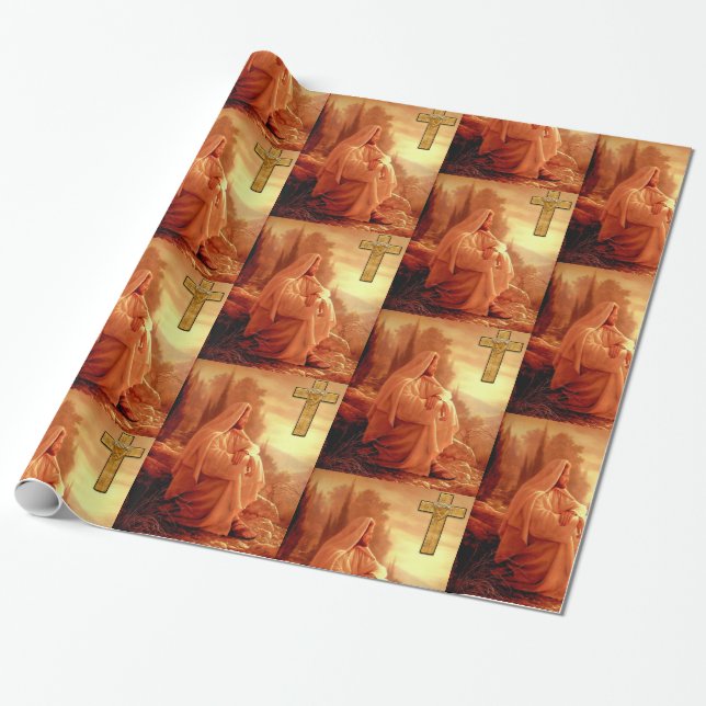 Wrapping paper Jesus (Unrolled)