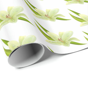 Wrapping Paper-Lily Flowers Paper