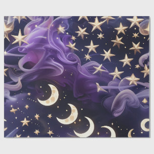 Wrapping Paper – Luxury Royal Amethyst Celestial