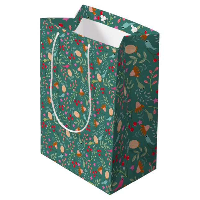 Wrapping Paper Medium Gift Bag (Back Angled)