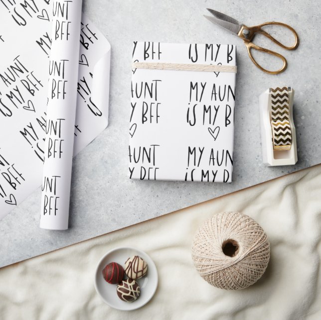 Wrapping Paper - My Aunt Is My BFF (Crafts)