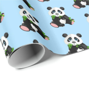 Wrapping Paper-Panda Bear Paper