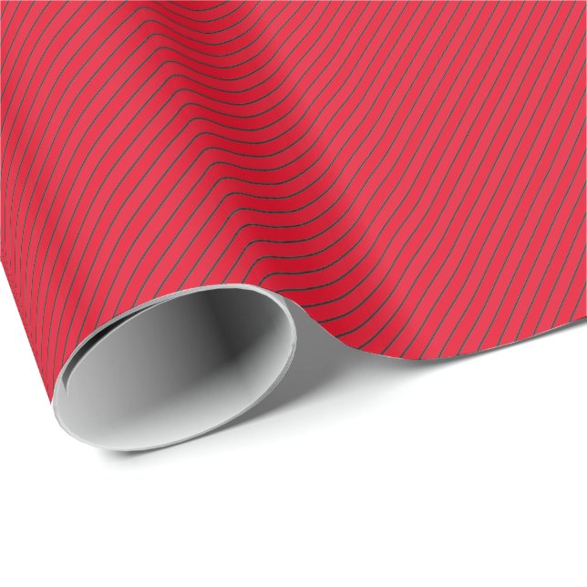 Wrapping Paper - Red w/lines HAMbyWG (Roll Corner)