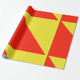 Wrapping paper  Red & Yellow   