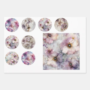 Wrapping Paper Resin Tile & Coasters Dragonfly Art