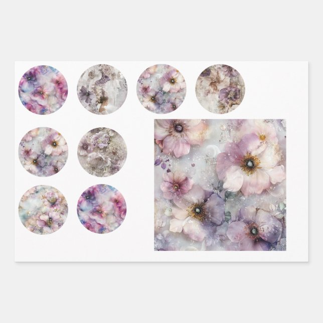 Wrapping Paper Resin Tile & Coasters Dragonfly Art (Front 3)