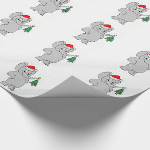 Wrapping Paper/Santa Elephant Wrapping Paper