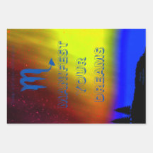 Wrapping paper- Scorpio-Manifest your dreams 