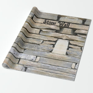 Wrapping Paper  Stone Wall fun 