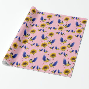 Wrapping paper Sunflower
