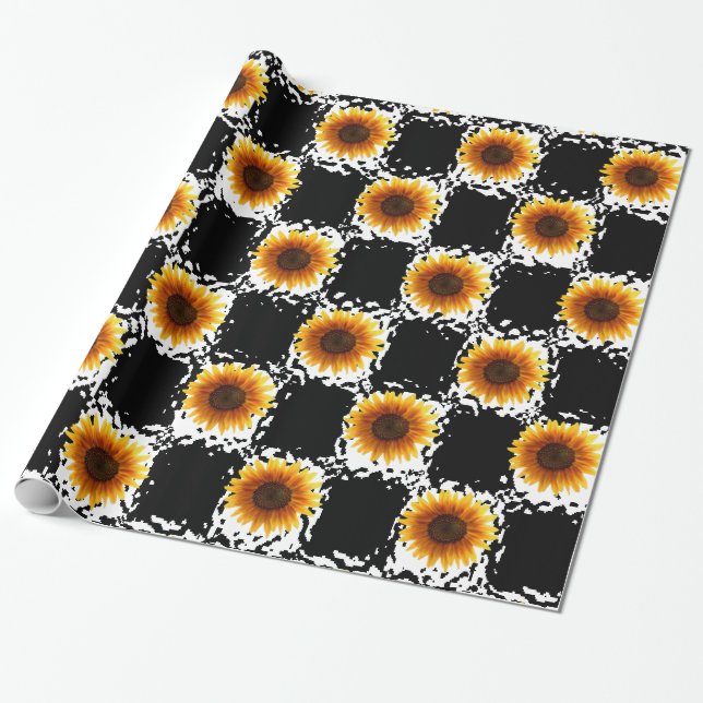 Wrapping paper Sunflower (Unrolled)