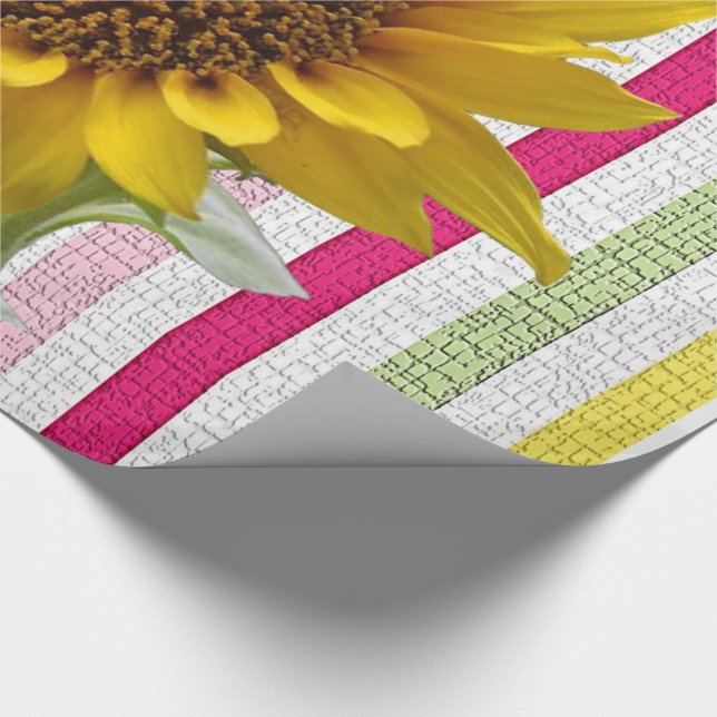Wrapping Paper Sunflowers (Corner)