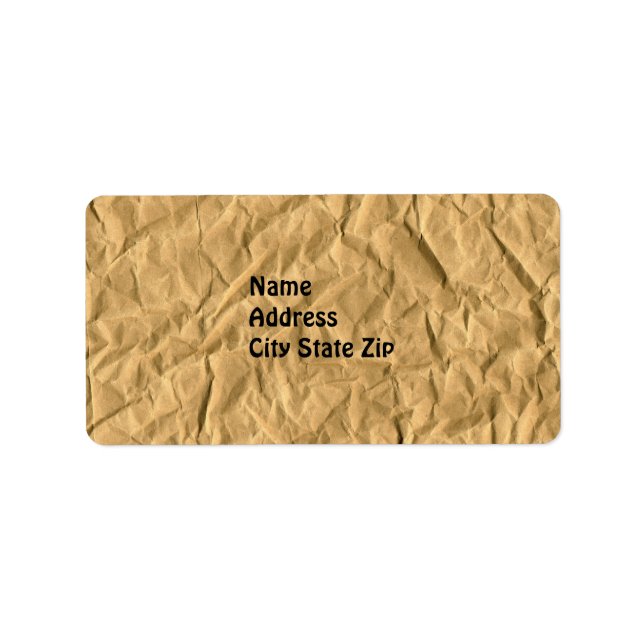 wrapping paper texture Label (Front)