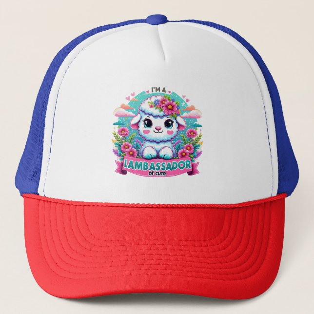 Wrapping Paper Trucker Hat (Front)
