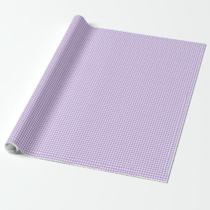 Wrapping Paper Violet and White Check Gingham