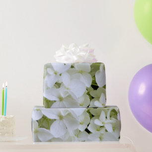 Wrapping Paper - White Hydrangea