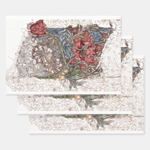 WRAPPING PAPER : WILLIAM MORRIS : HONEYSUCKLE