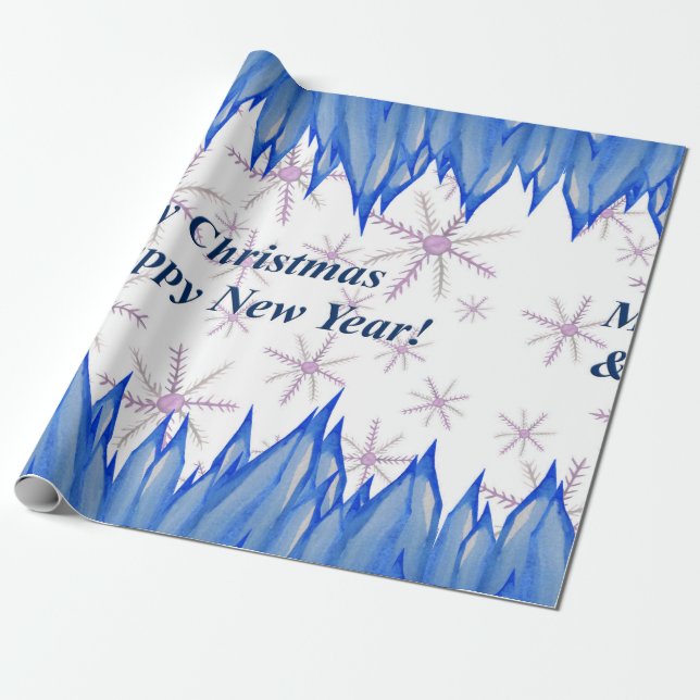 Wrapping Paper Winter Holidays (Unrolled)
