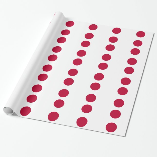 Wrapping paper with Flag of Japan (Unrolled)