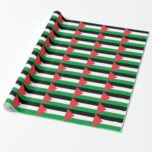 Wrapping paper with Flag of Palestine