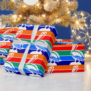 Wrapping paper with Flag of St. Petersburg