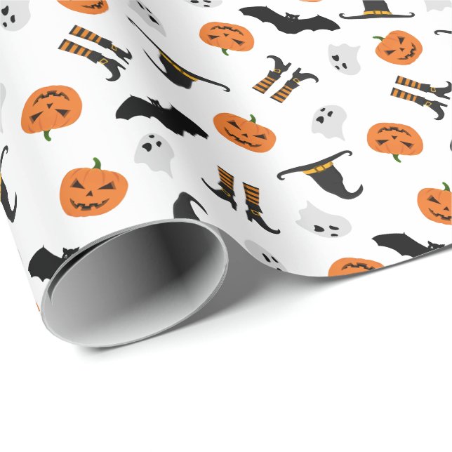 Wrapping Paper with Halloween Pattern (Roll Corner)