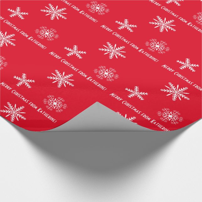 Wrapping paper with your personal wishes, xmas (Corner)