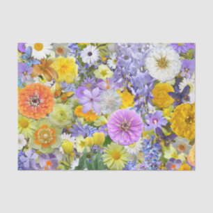 Wrapping Tissue - Flowers and Butterflies Paper