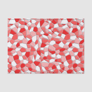 Wrapping Tissue - Shades of Red Mosaic Tissue Paper