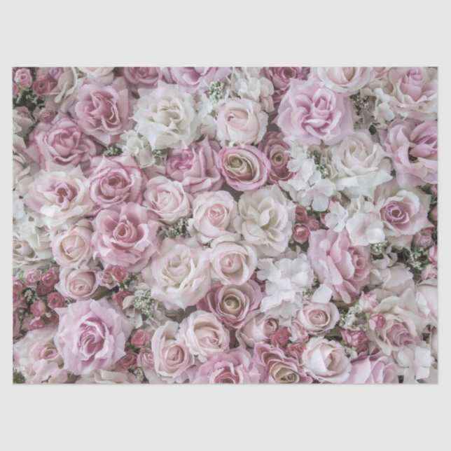 Wrapping Tissue - Victorian Roses Collage Paper (Front)