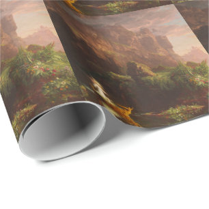 Wrappingpaper The Voyage of Life Childhood Cole