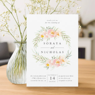 Wreath Airy Faire-part de mariage