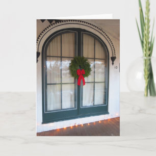 Wreath and Gingerbread Doorway - Martha's Vineyard Card
