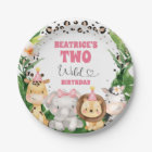 Wreath Cheetah Print Safari Birthday Party