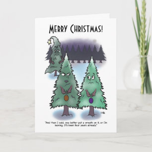 Wreath Christmas Folded Greeting Card