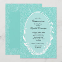 Wreath Floral Quinceañera Birthday Invitations