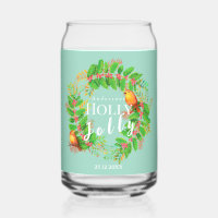 Wreath Holly Jolly Family Light Teal