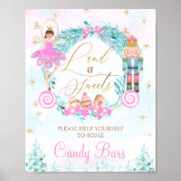 Wreath Land of Sweets Nutcracker Birthday Sign